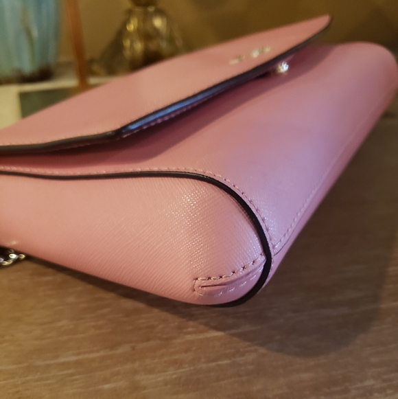 Kate Spade Pink Shoulder Bag w/ Silver Chain Strap - Picture 5 of 9